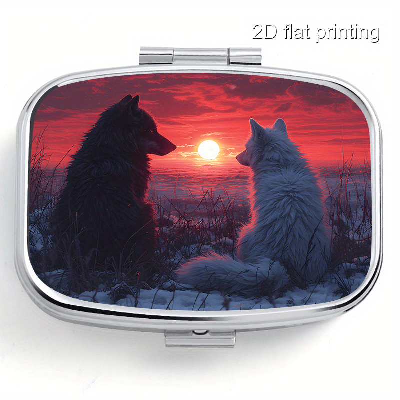 Wolf Jewelry & Watches Tampa Reviews - Boîte à pilules portable à motif