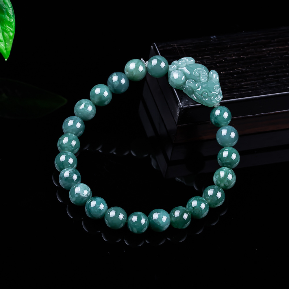 Jewelry & Watches Vitopoulos Reviews - Bracelet Pixiu en jadéite birmane naturelle,
