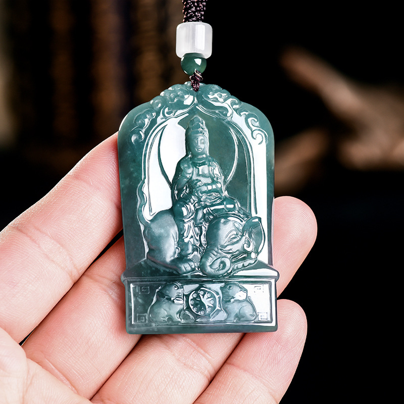 Jewelry & Watches Vitopoulos Reviews - Collier pendentif Guanyin en jadéite birmane