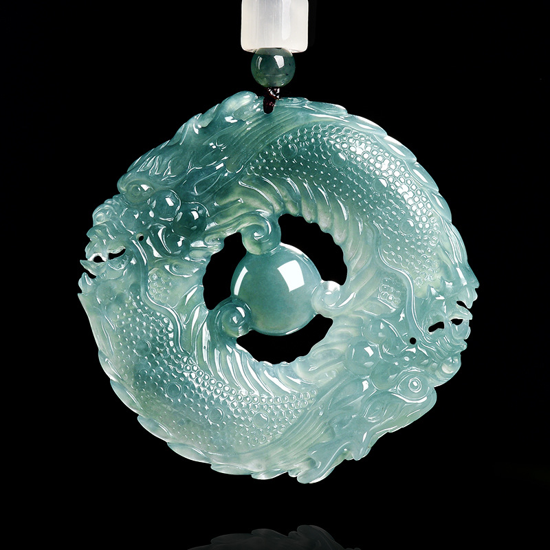 Jewelry & Watches Vitopoulos Reviews - Collier pendentif en jade bleu émeraude