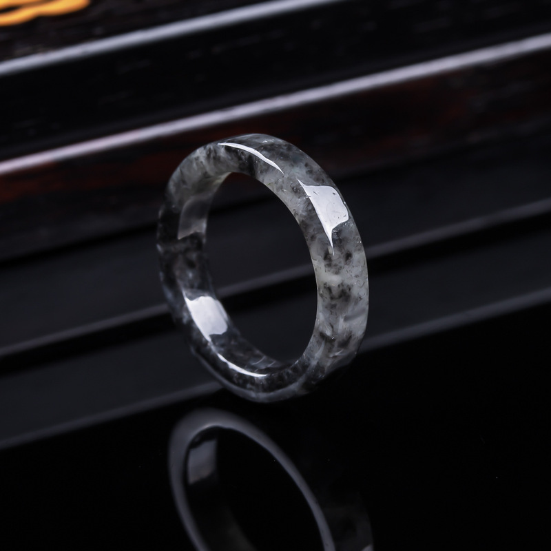Jewelry & Watches Vitopoulos Reviews - Bague en jadéite noire de Birmanie,