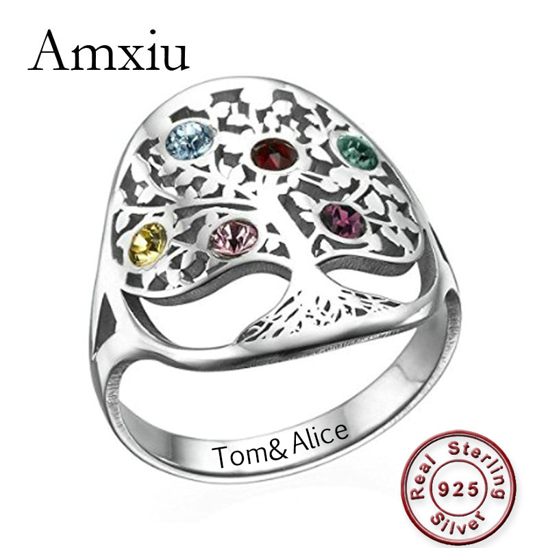Amxiu – bague arbre personnali - Birthstone Ring Set avis et prix