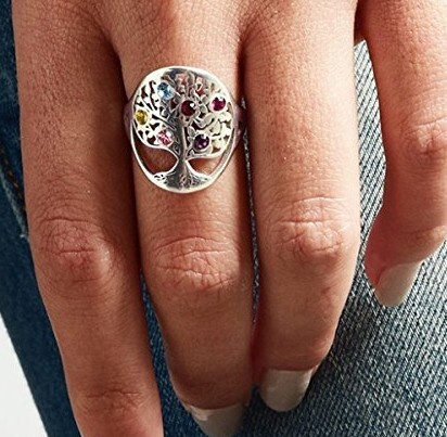 Amxiu – bague arbre personnali - Birthstone Ring Set avis et prix