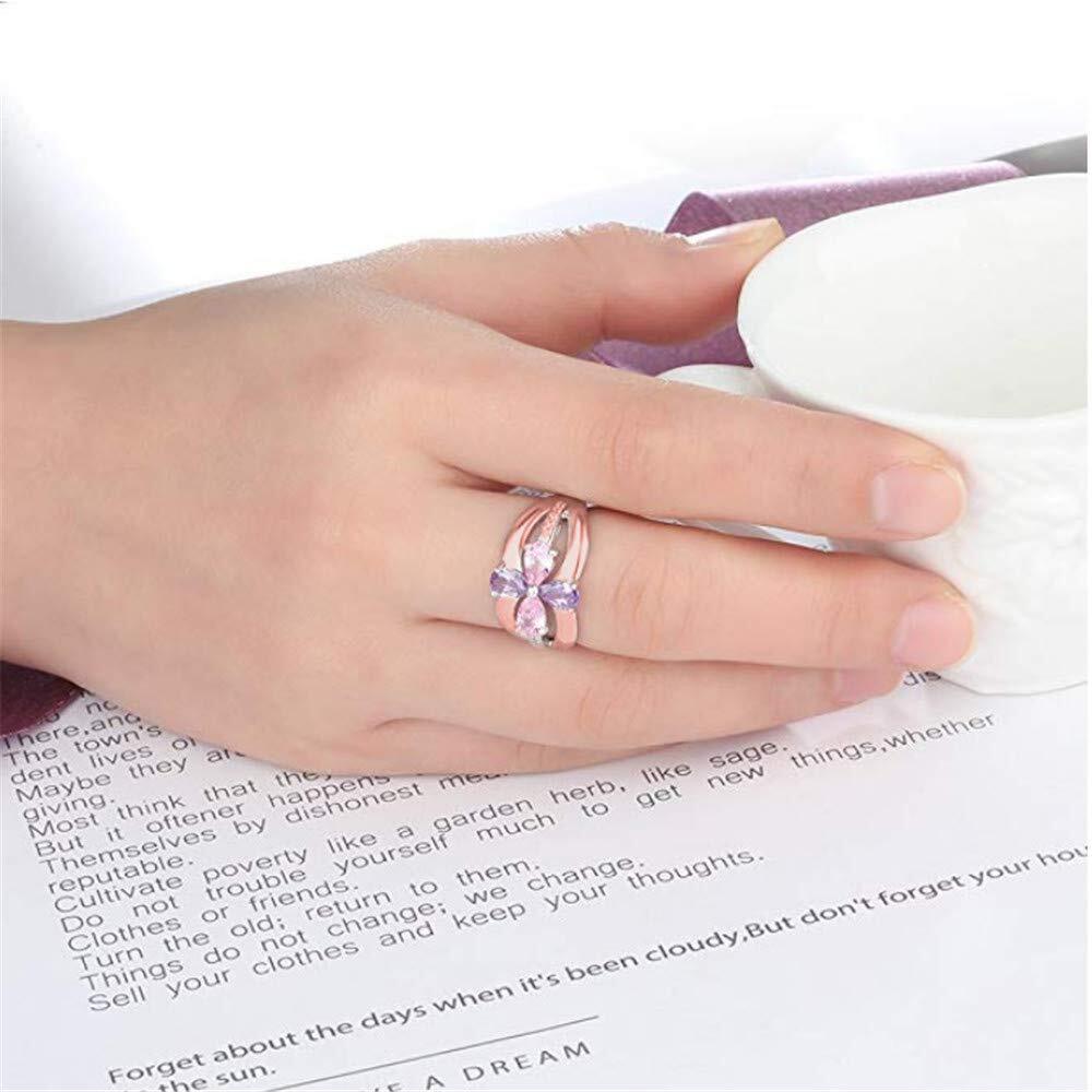 Amxiu – grande bague de mariag - Birthstone Ring Set avis et prix
