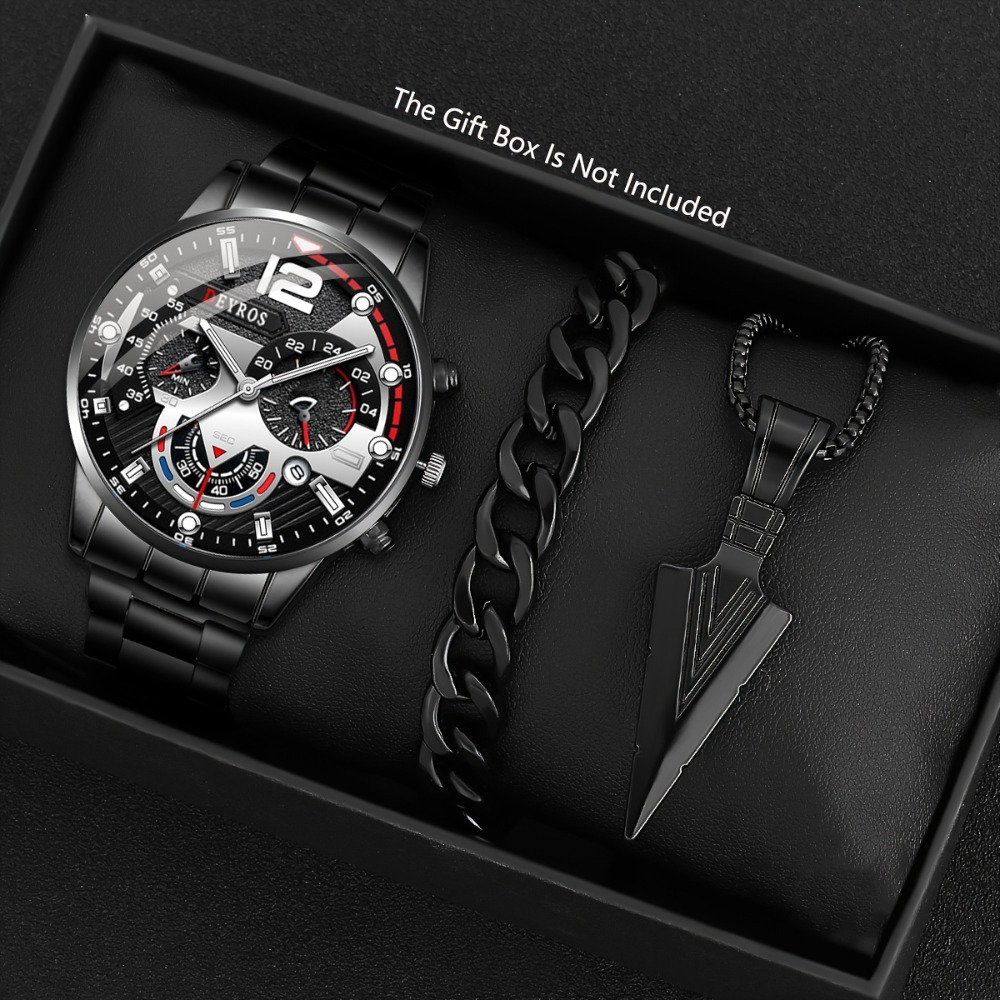 3 pièces/ensemble mode montre  - Best Jewelry Watches For Men avis et prix