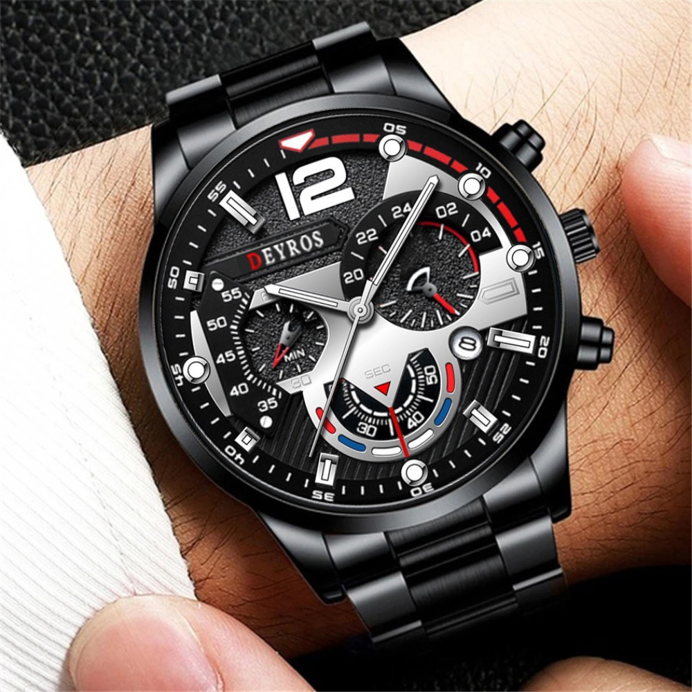 3 pièces/ensemble mode montre  - Best Jewelry Watches For Men avis et prix