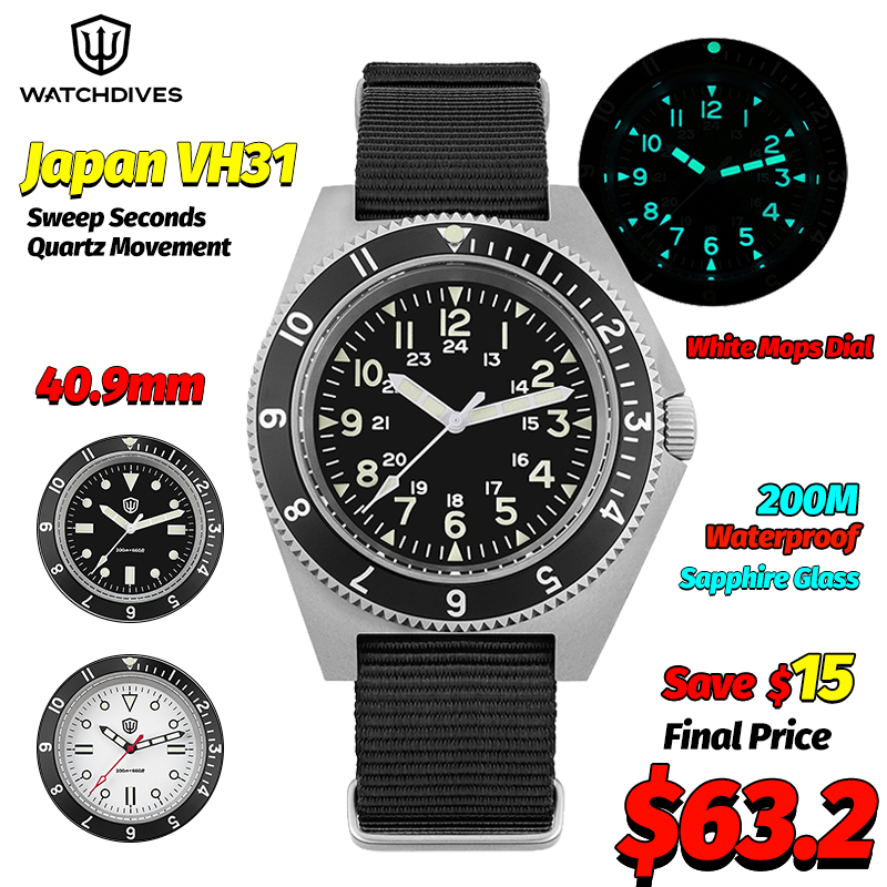 Watchdives WD1972 montre à Qua - Jewelry For Watches avis et prix