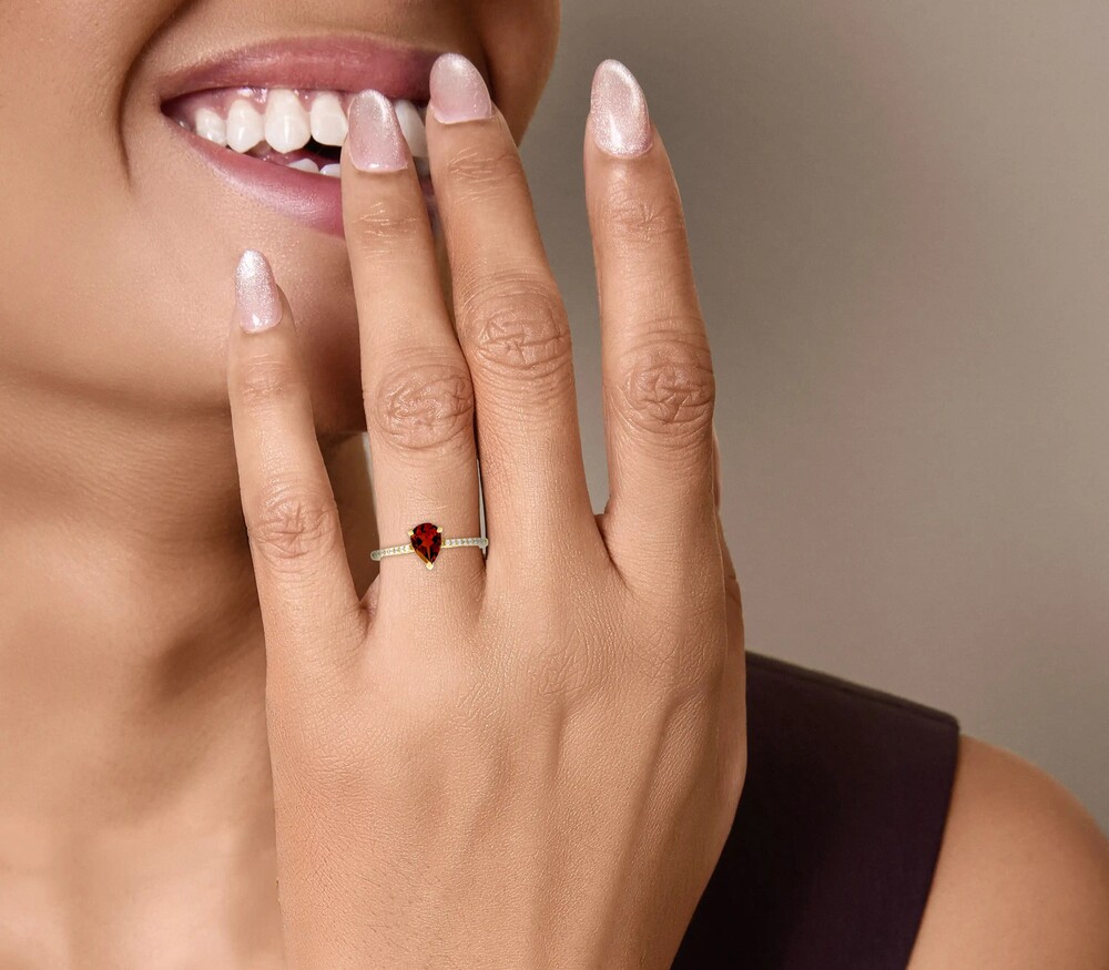 Bague personnalisée avec pierr - Birthstone Ring Set avis et prix